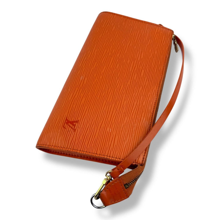 Louis Vuitton Pochette Orange Epi Leather Bag - Lux Central