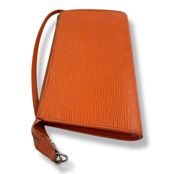 Louis Vuitton Pochette Orange Epi Leather Bag - Lux Central