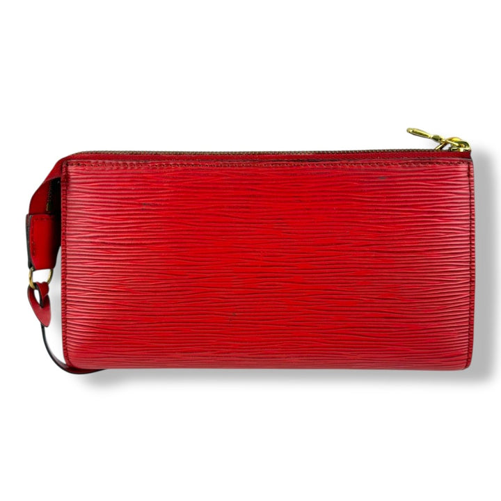 Louis Vuitton Pochette Red Epi Leather Bag - Lux Central