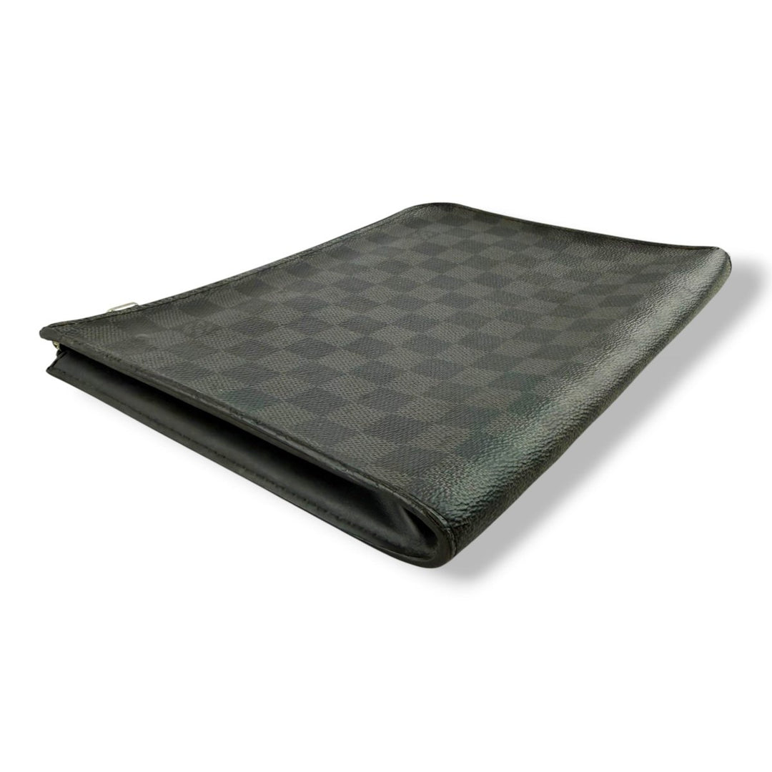 Louis Vuitton Pochette Voyage Black Damier Graphite Pouch - Lux Central