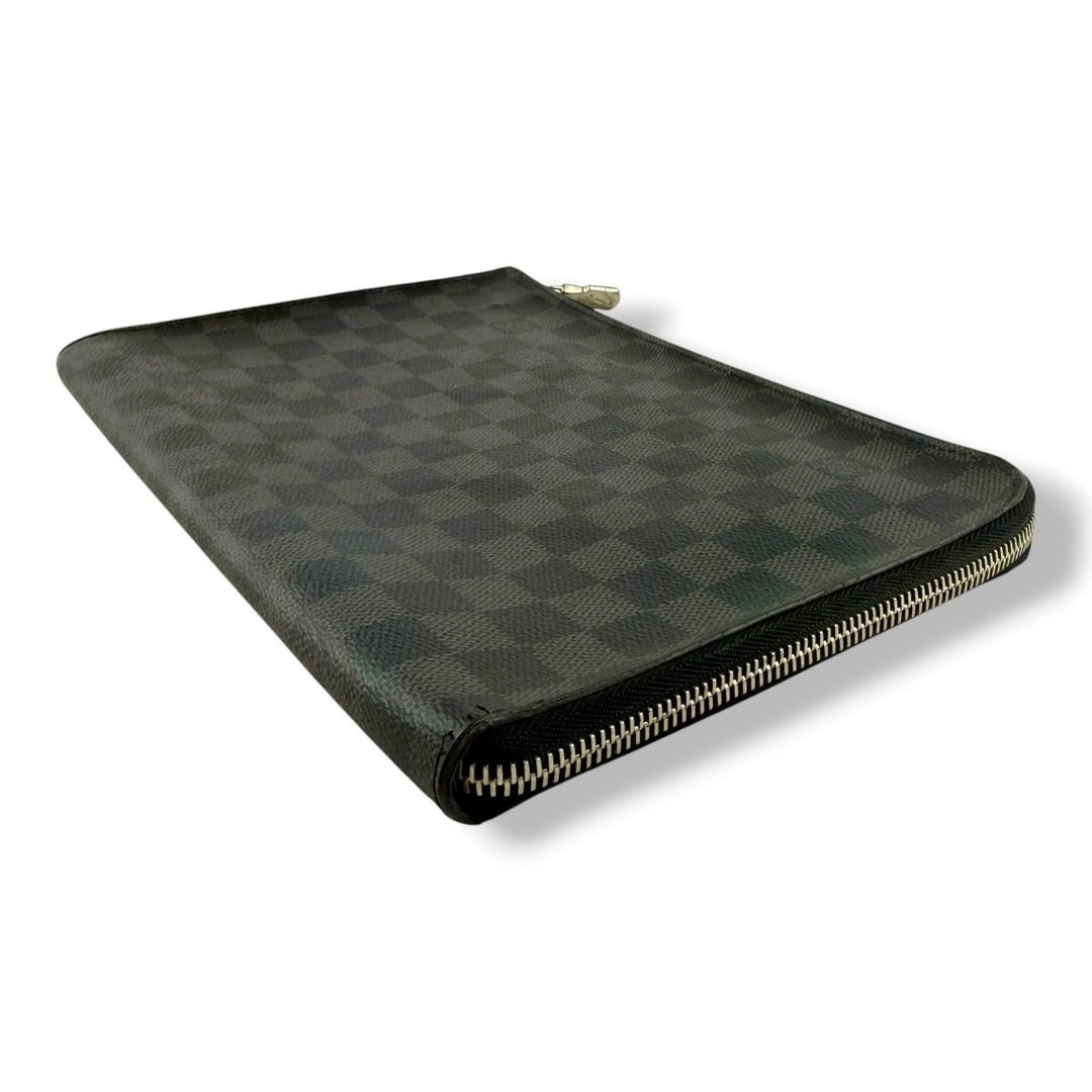 Louis Vuitton Pochette Voyage Black Damier Graphite Pouch - Lux Central