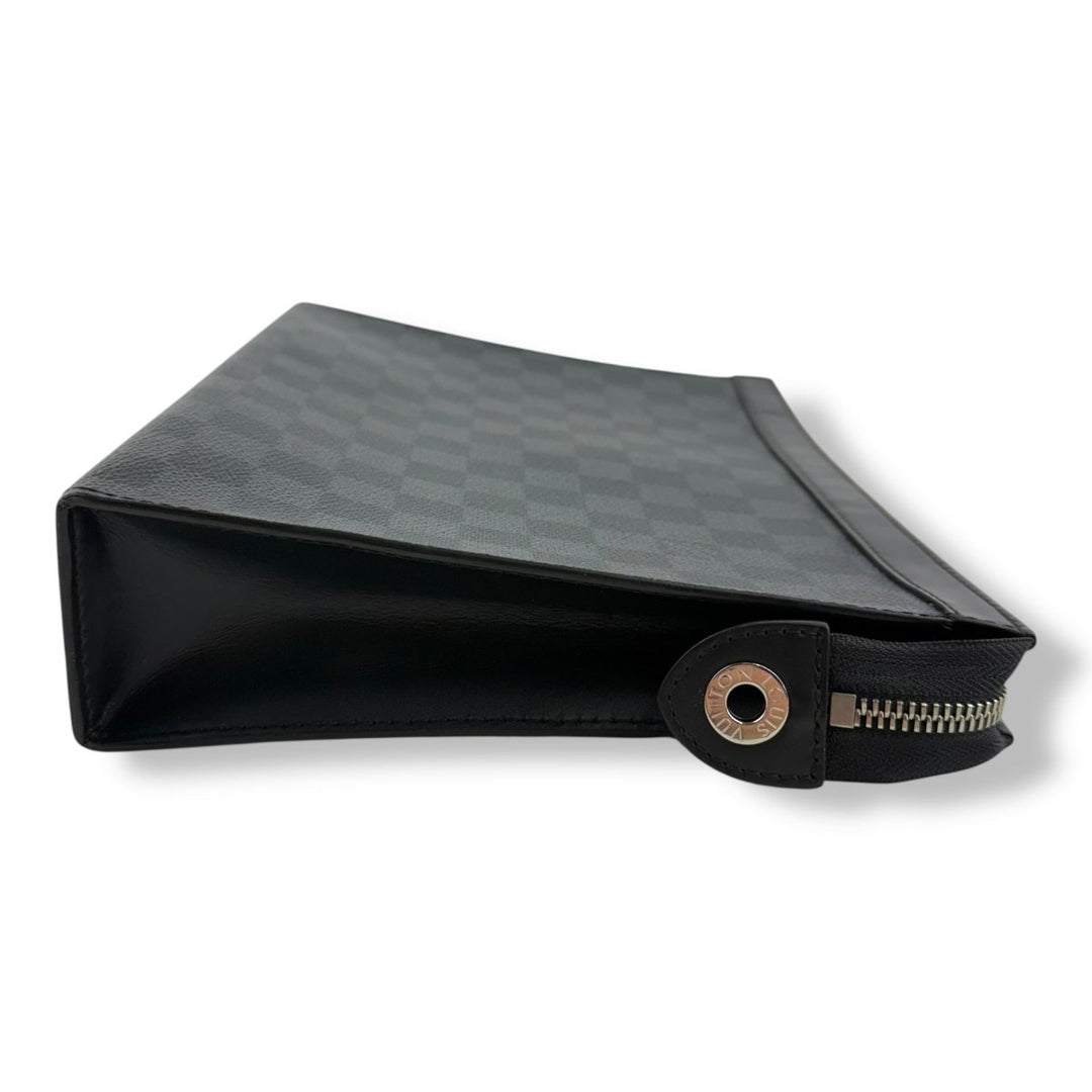 Louis Vuitton Pochette Voyage Black Damier Pouch - Lux Central