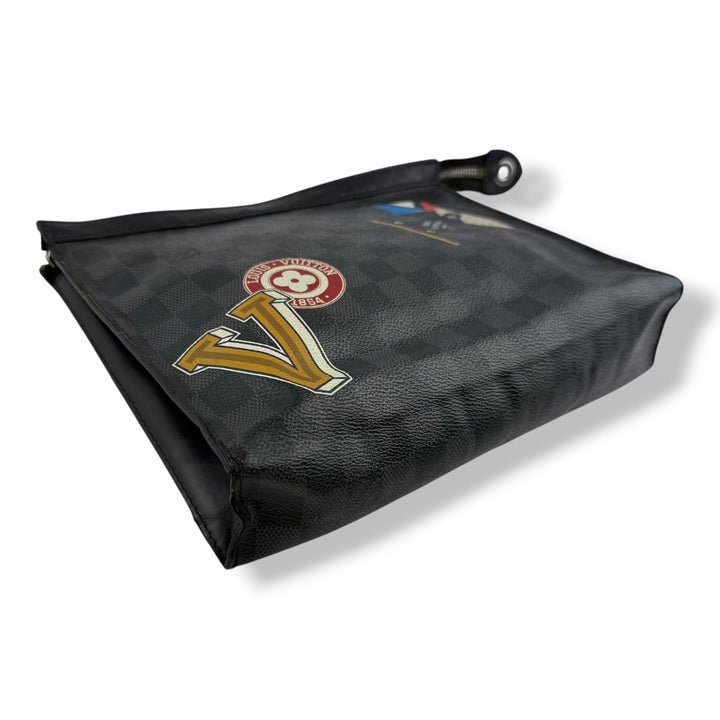 Louis Vuitton Pochette Voyage Black Damier Pouch - Lux Central