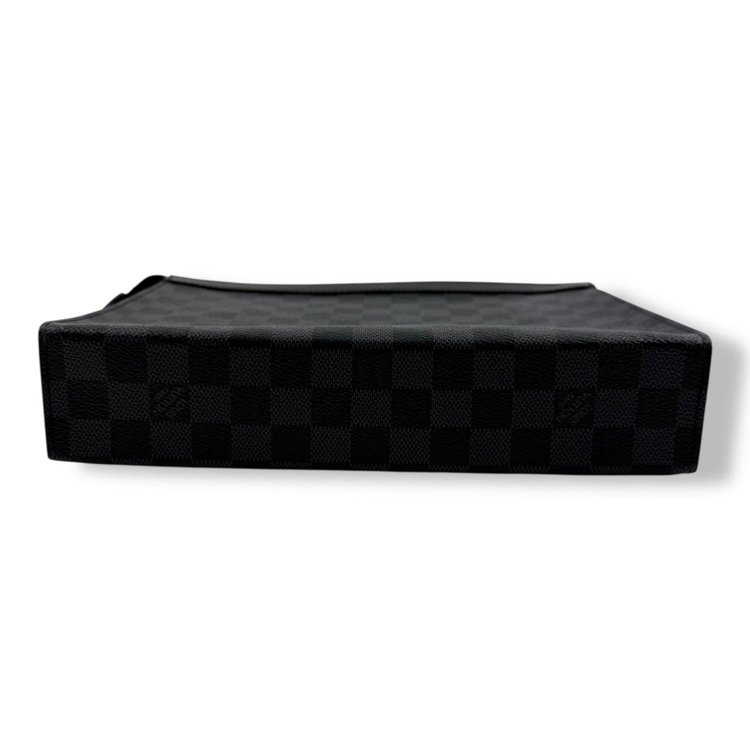 Louis Vuitton Pochette Voyage Black Damier Pouch - Lux Central