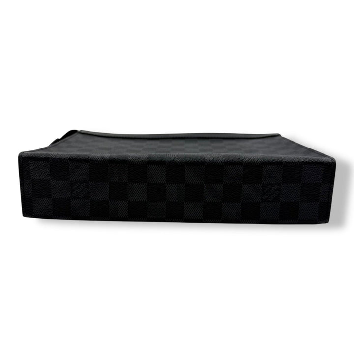 Louis Vuitton Pochette Voyage Black Damier Pouch - Lux Central
