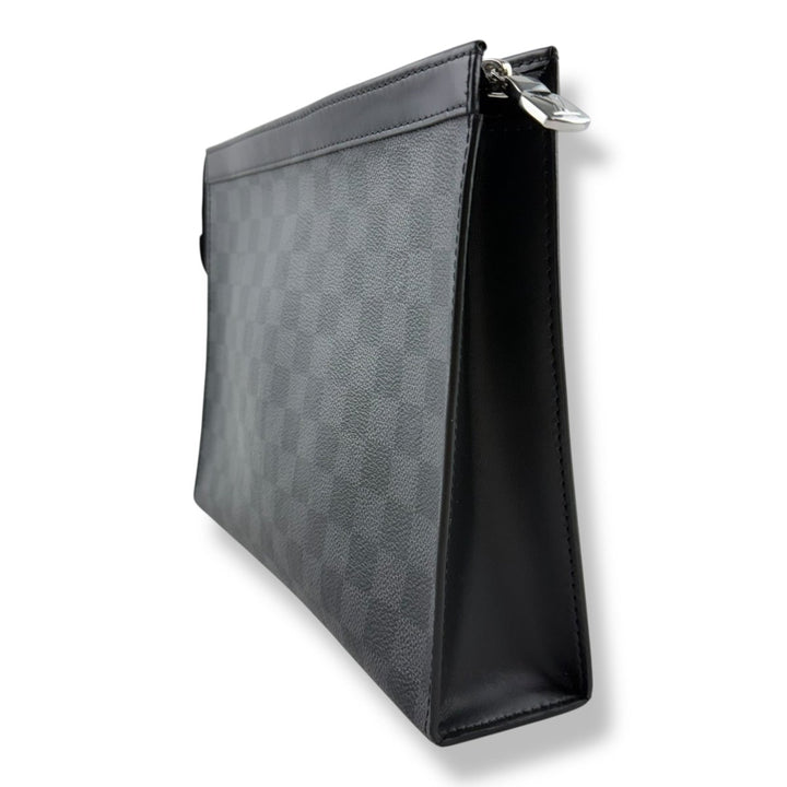 Louis Vuitton Pochette Voyage Black Damier Pouch - Lux Central
