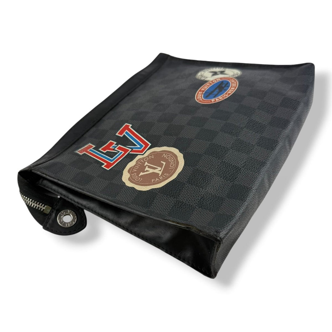 Louis Vuitton Pochette Voyage Black Damier Pouch - Lux Central