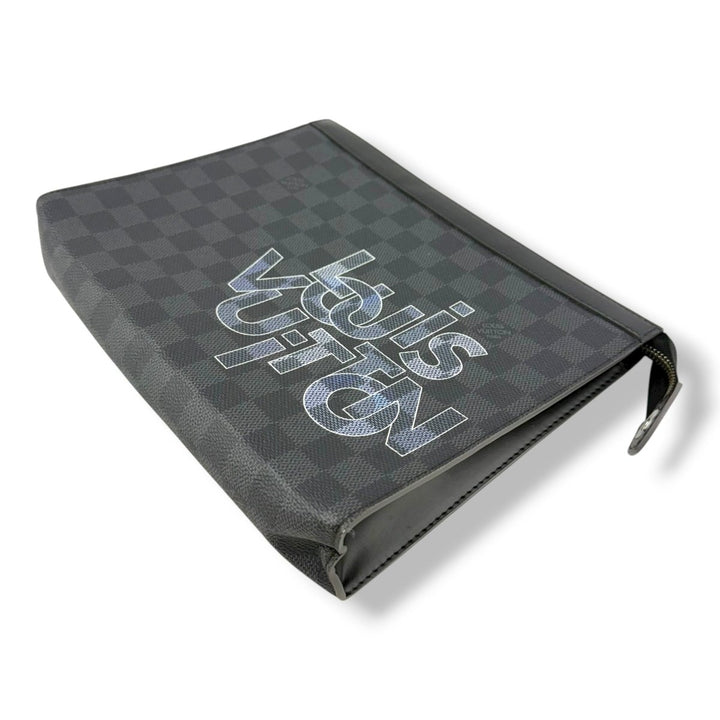 Louis Vuitton Pochette Voyage Black Damier Pouch - Lux Central
