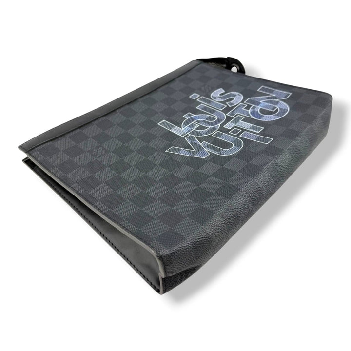 Louis Vuitton Pochette Voyage Black Damier Pouch - Lux Central