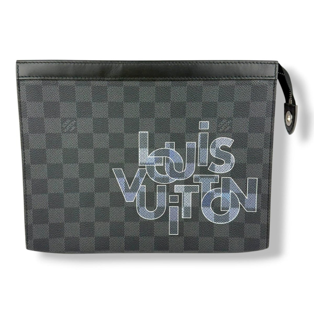 Louis Vuitton Pochette Voyage Black Damier Pouch - Lux Central