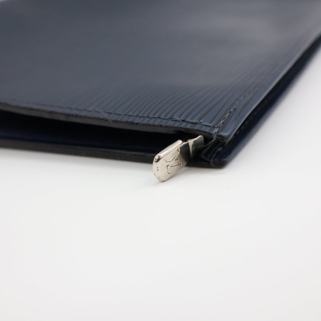 Louis Vuitton Pochette Voyage Navy Epi Pouch - Lux Central