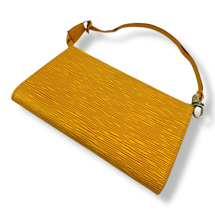 Louis Vuitton Pochette Yellow Epi Leather Bag - Lux Central