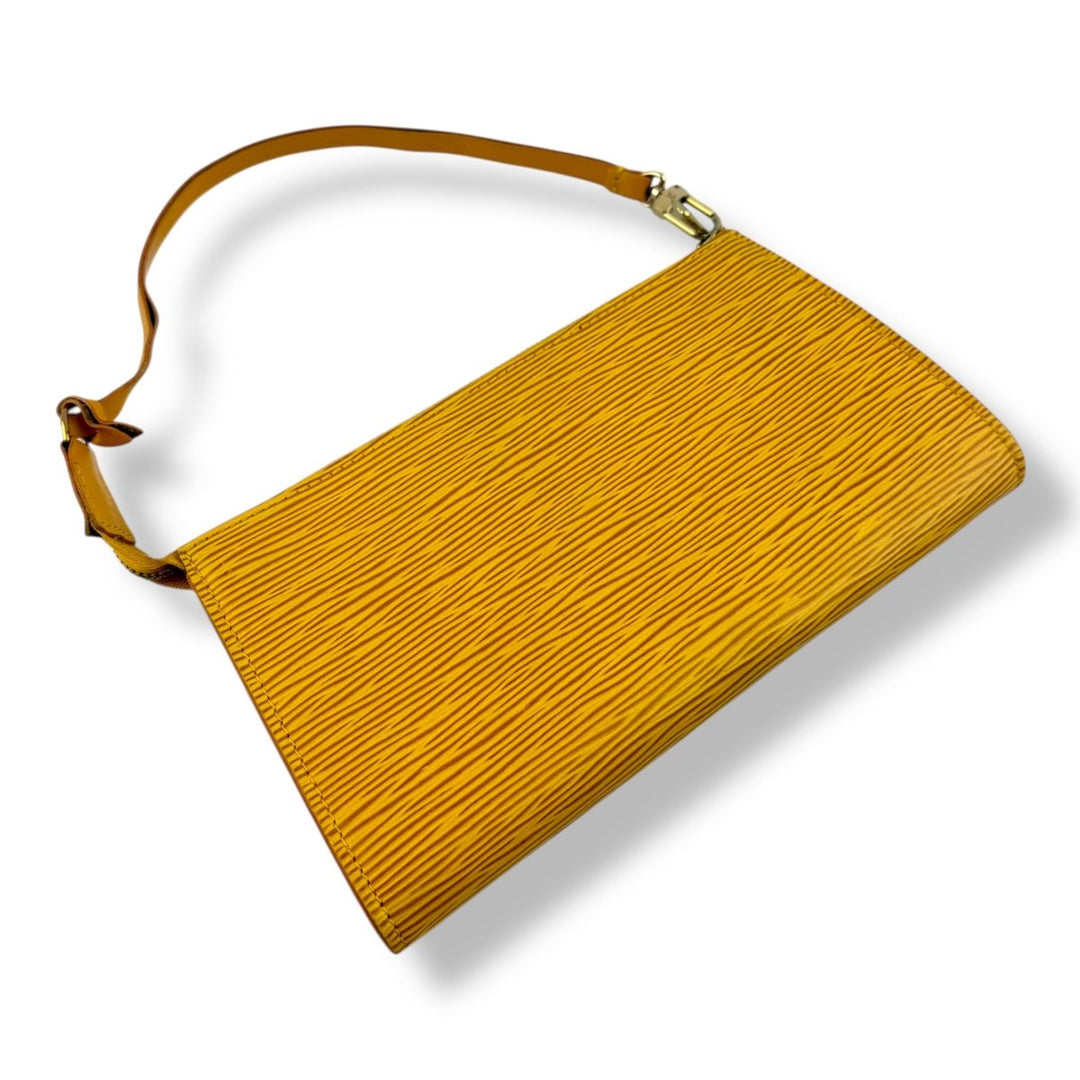 Louis Vuitton Pochette Yellow Epi Leather Bag - Lux Central