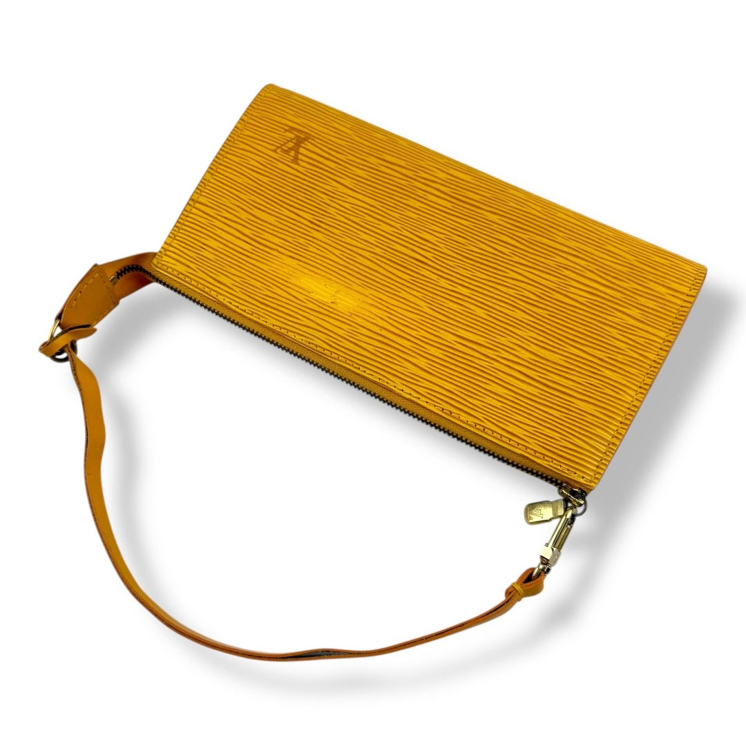 Louis Vuitton Pochette Yellow Epi Leather Bag - Lux Central
