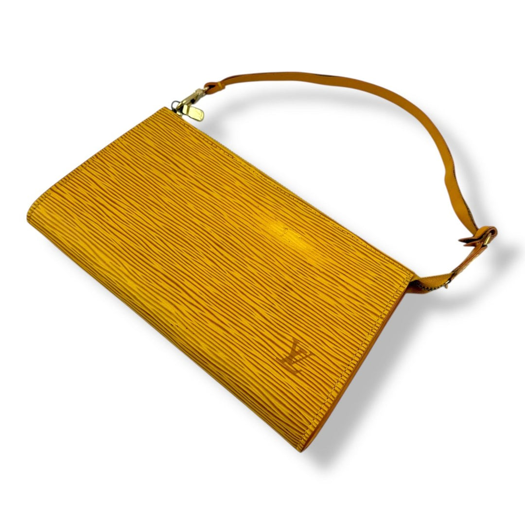 Louis Vuitton Pochette Yellow Epi Leather Bag - Lux Central