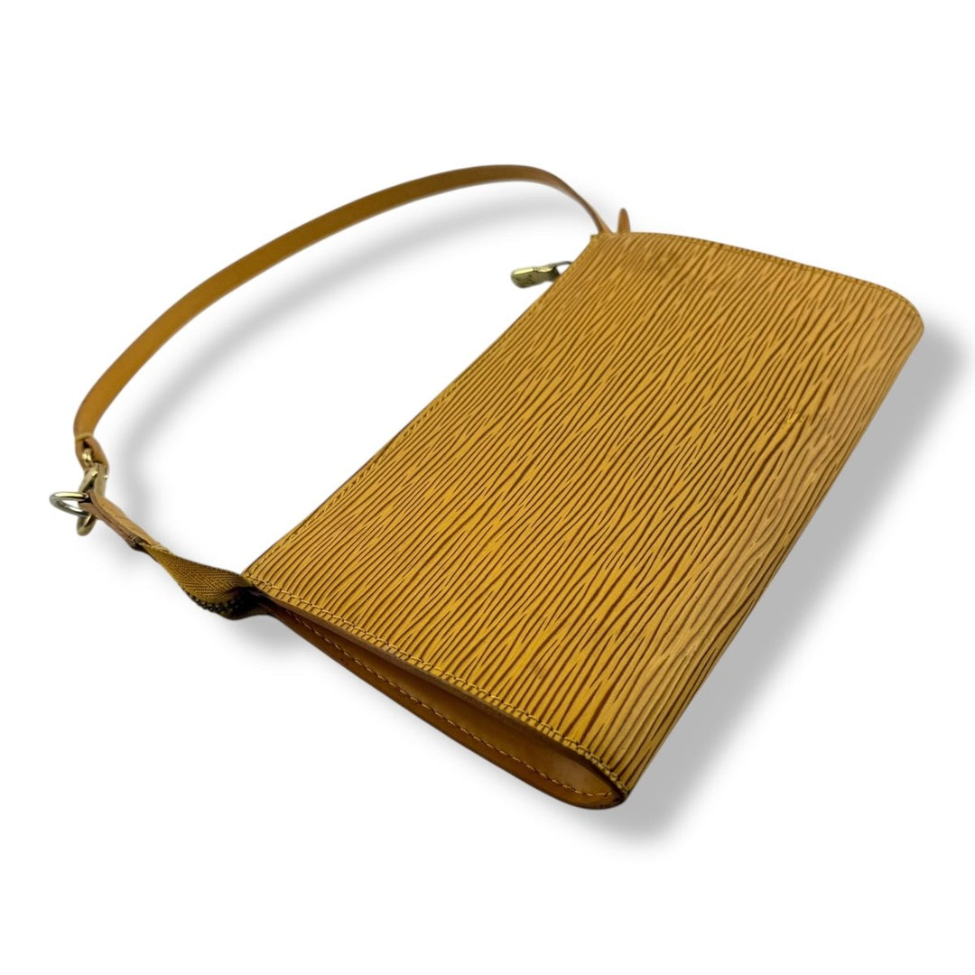 Louis Vuitton Pochette Yellow Epi Leather Bag - Lux Central