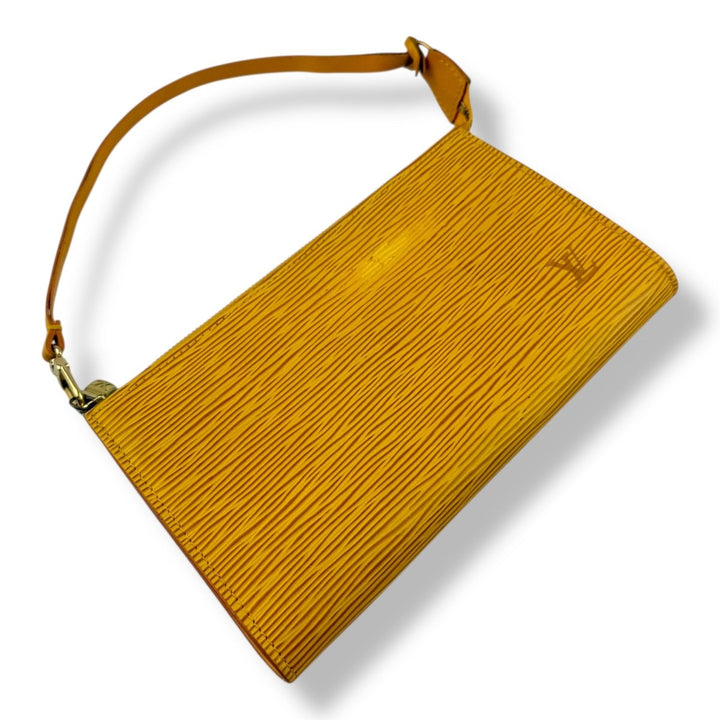 Louis Vuitton Pochette Yellow Epi Leather Bag - Lux Central