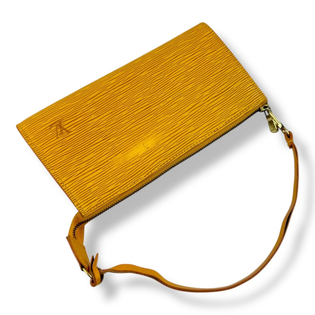 Louis Vuitton Pochette Yellow Epi Leather Bag - Lux Central