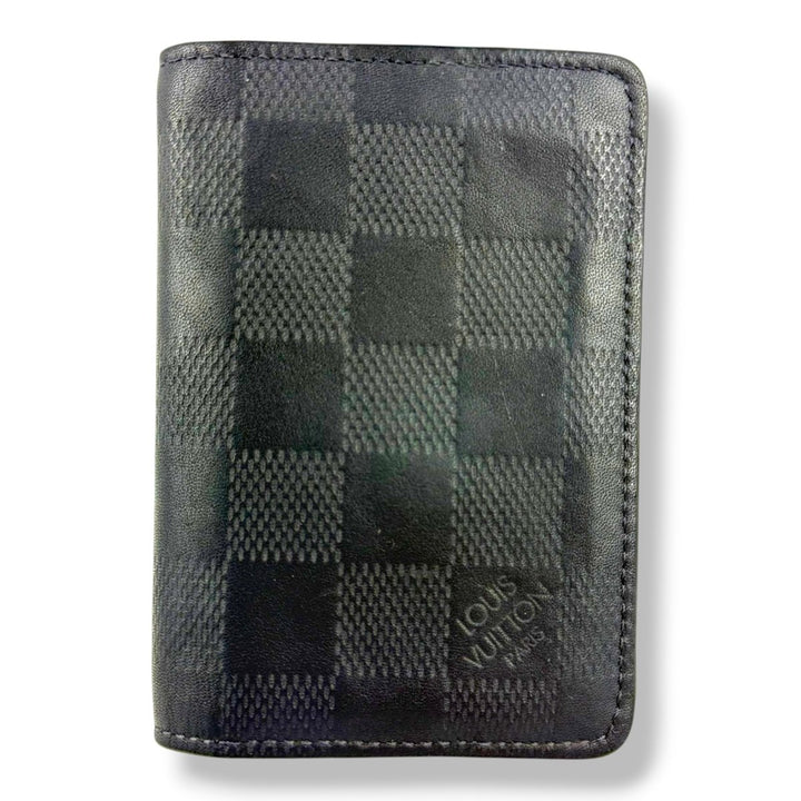Louis Vuitton Pocket Organiser Navy Damier Leather - Lux Central