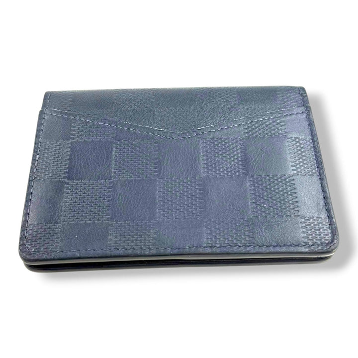 Louis Vuitton Pocket Organiser Navy Damier Leather - Lux Central