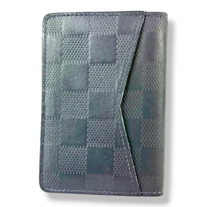 Louis Vuitton Pocket Organiser Navy Damier Leather - Lux Central
