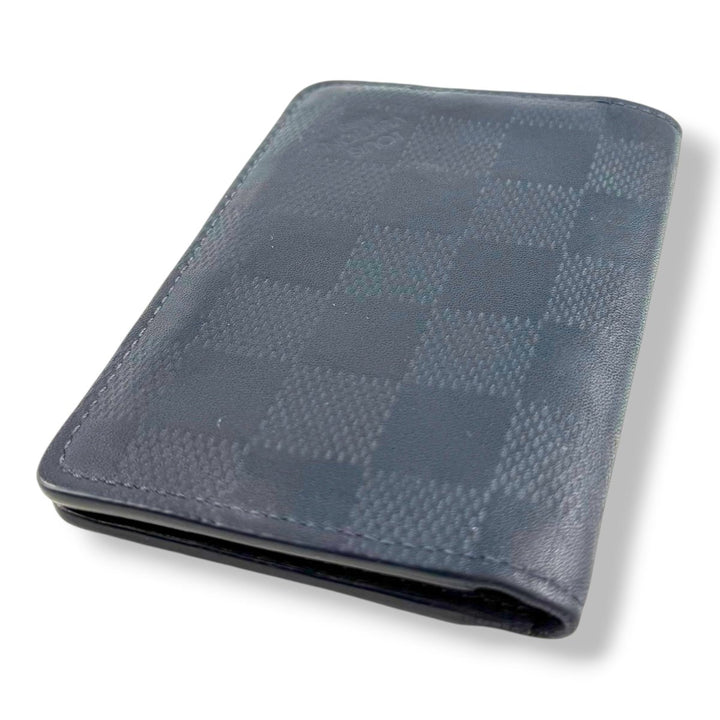 Louis Vuitton Pocket Organiser Navy Damier Leather - Lux Central