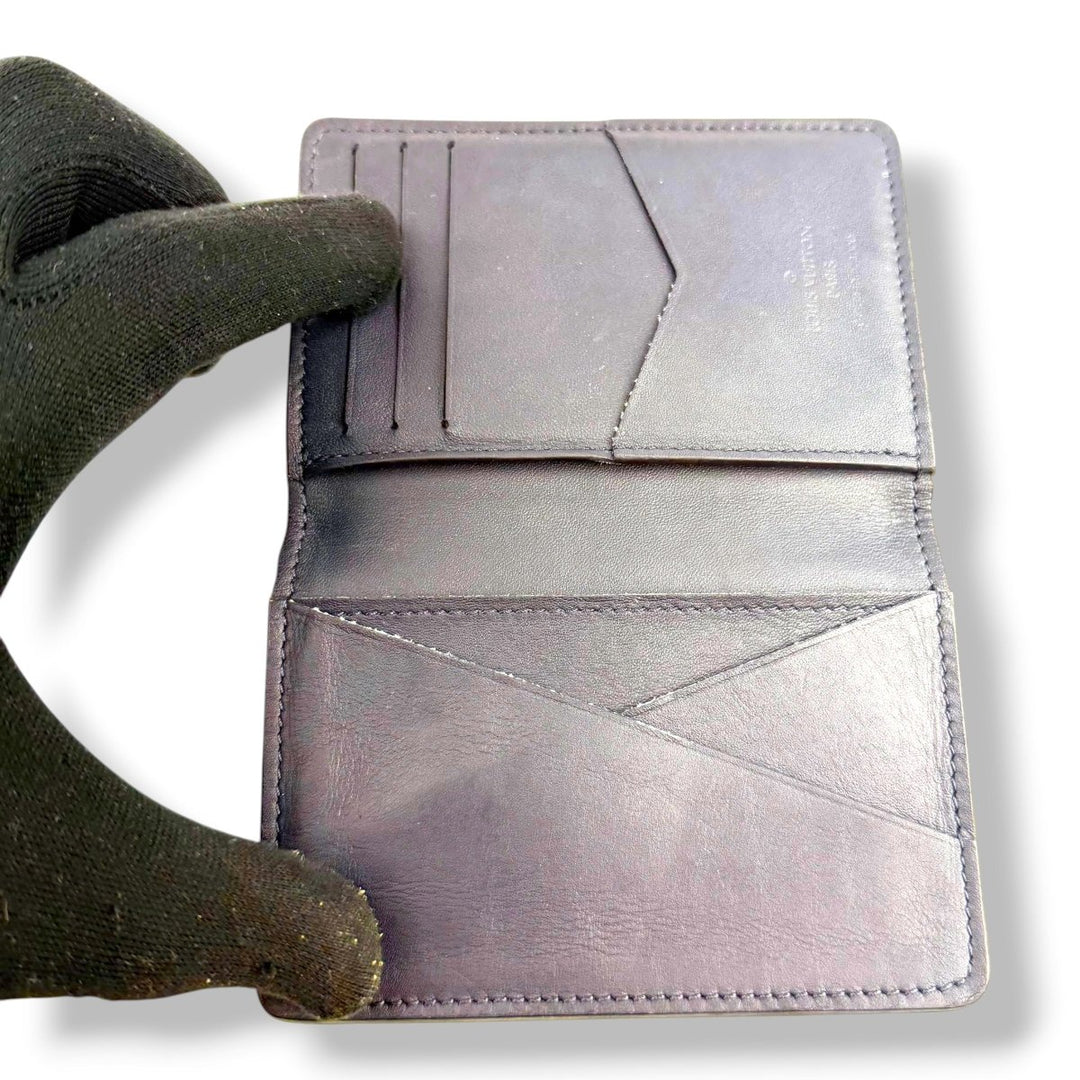 Louis Vuitton Pocket Organiser Navy Damier Leather - Lux Central