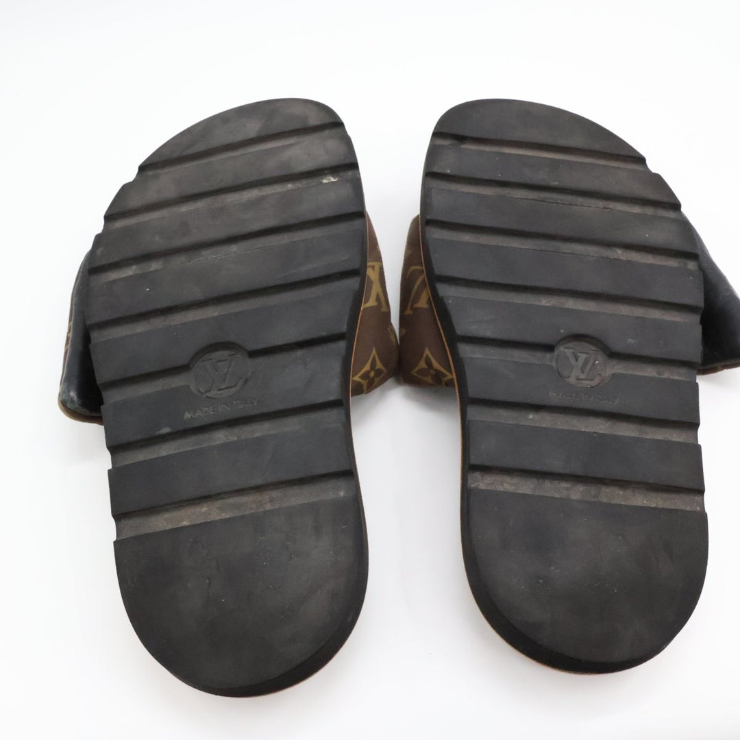 Louis Vuitton Pool Pillow Slides Brown Monogram UK 5 / EU 38 - Lux Central