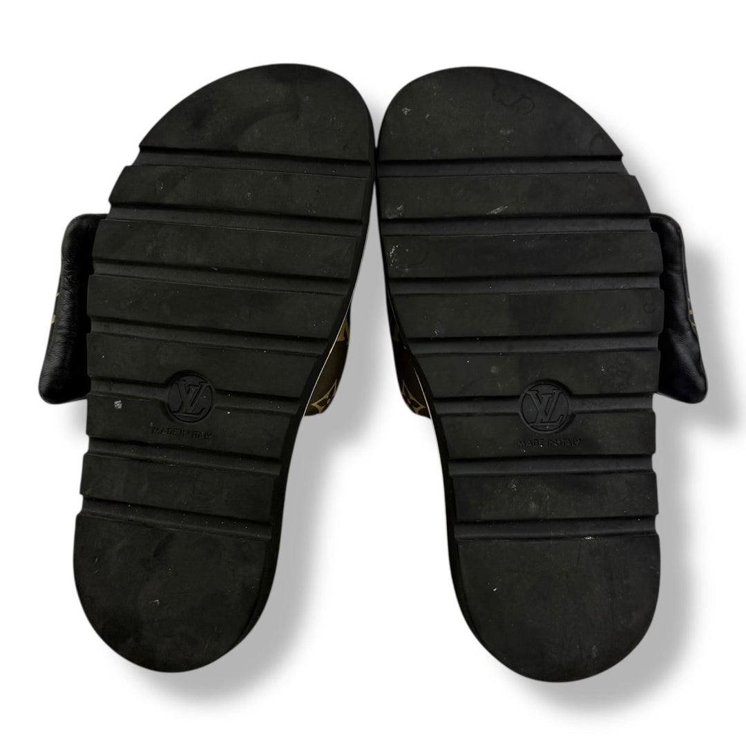 Louis Vuitton Pool Pillow Slides Brown Monogram UK 6 / EU 39 - Lux Central