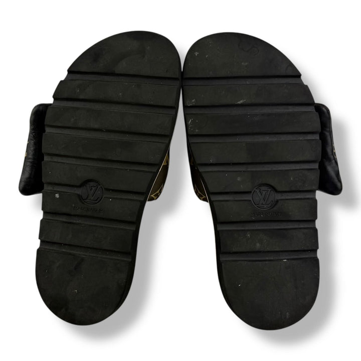 Louis Vuitton Pool Pillow Slides Brown Monogram UK 6 / EU 39 - Lux Central