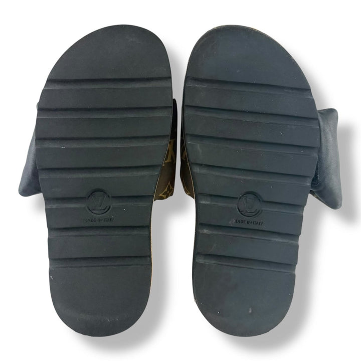 Louis Vuitton Pool Pillow Slides Brown Monogram UK 6 / EU 39 - Lux Central