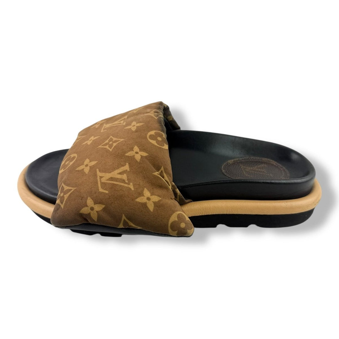 Louis Vuitton Pool Pillow Slides Brown Monogram UK 6 / EU 39 - Lux Central