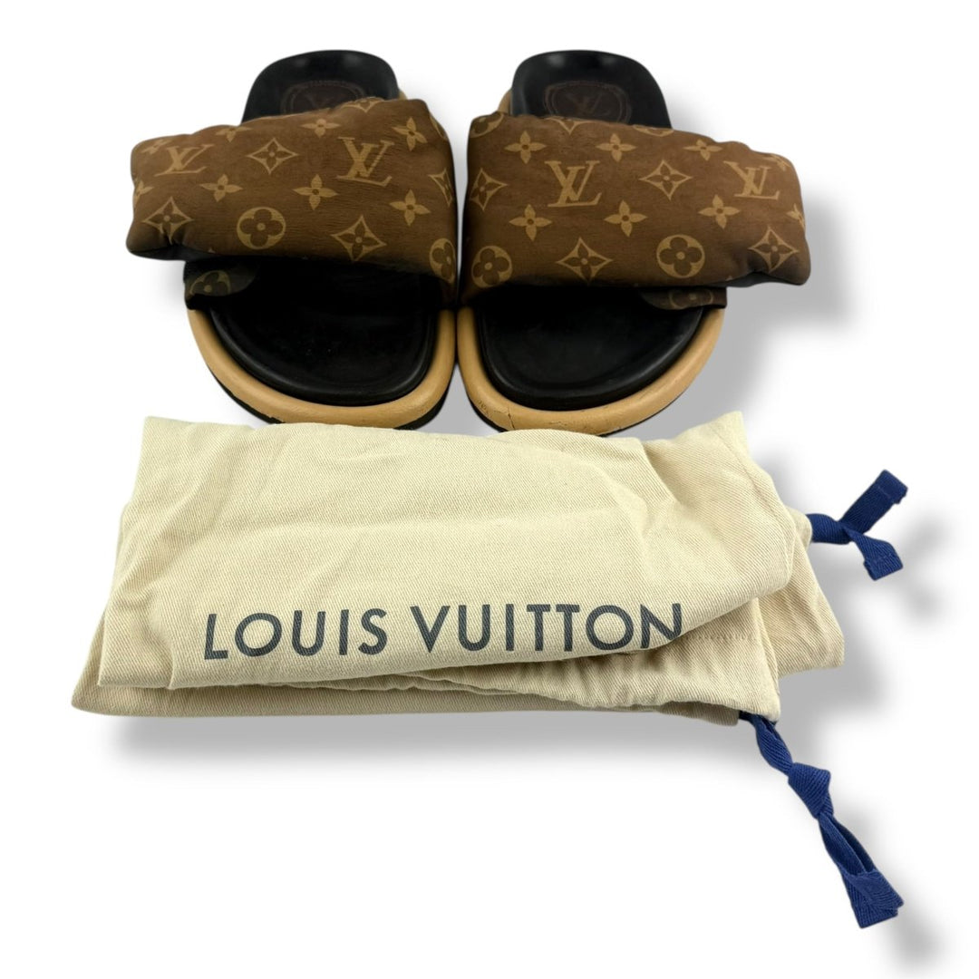 Louis Vuitton Pool Pillow Slides Brown Monogram UK 6 / EU 39 - Lux Central