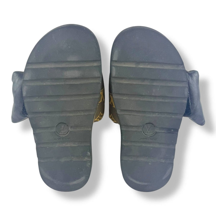 Louis Vuitton Pool Pillow Slides Brown Monogram UK 6 / EU 39 - Lux Central
