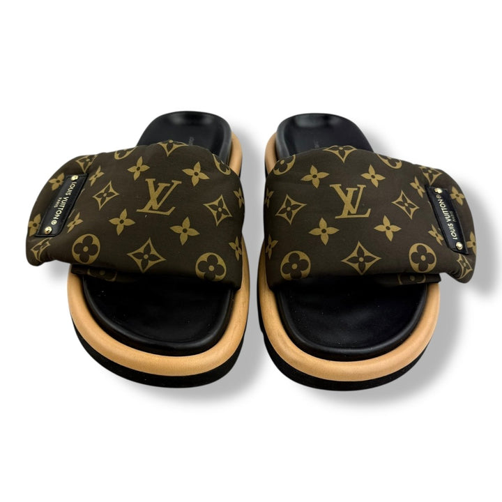 Louis Vuitton Pool Pillow Slides Brown Monogram UK 6 / EU 39 - Lux Central
