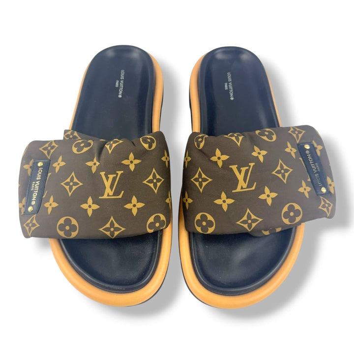 Louis Vuitton Pool Pillow Slides Brown Monogram UK 8 / EU 41 - Lux Central
