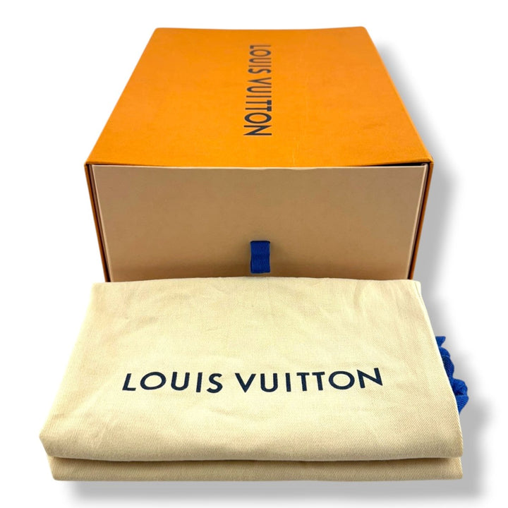 Louis Vuitton Pool Pillow Slides Navy Monogram UK 4 / EU 37 - Lux Central