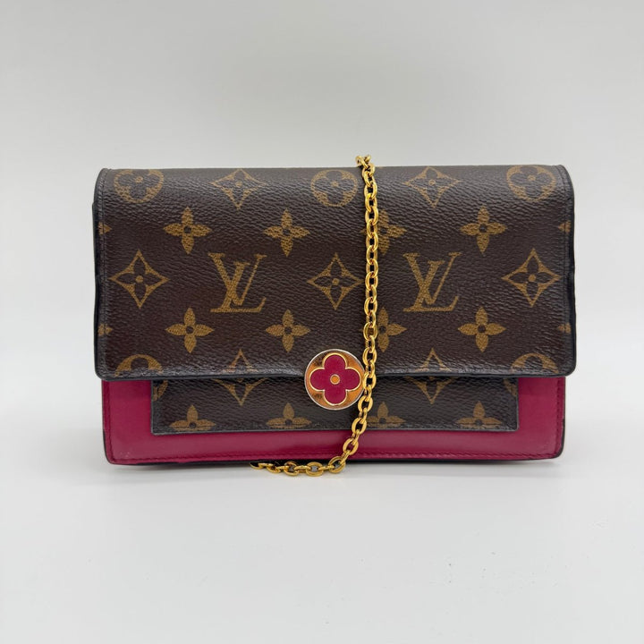 Louis Vuitton Portefeuille Flore Wallet On Chain Brown Monogram - Lux Central