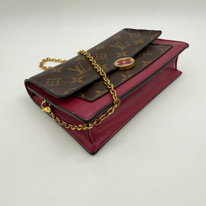 Louis Vuitton Portefeuille Flore Wallet On Chain Brown Monogram - Lux Central