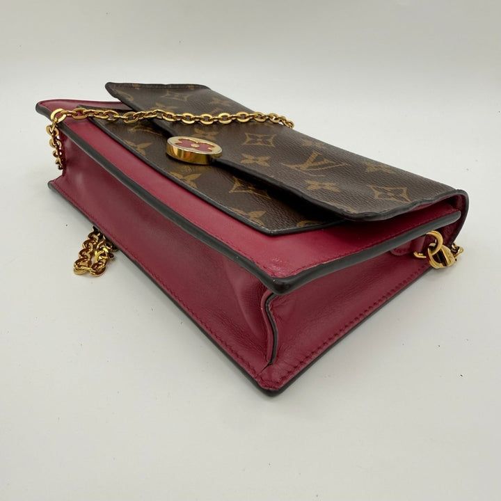 Louis Vuitton Portefeuille Flore Wallet On Chain Brown Monogram - Lux Central