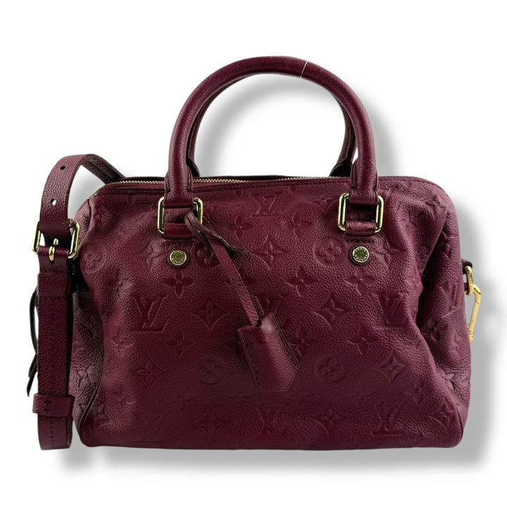 Louis Vuitton Purple Speedy Bandouliere 25 Monogram Leather Handbag - Lux Central