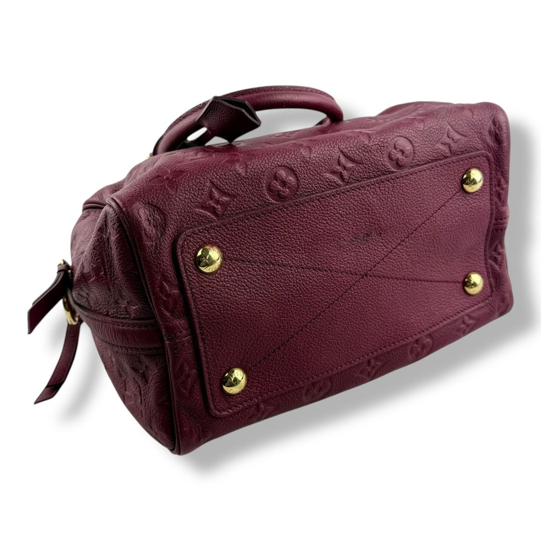 Louis Vuitton Purple Speedy Bandouliere 25 Monogram Leather