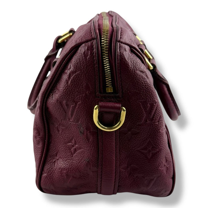 Louis Vuitton Purple Speedy Bandouliere 25 Monogram Leather Handbag - Lux Central