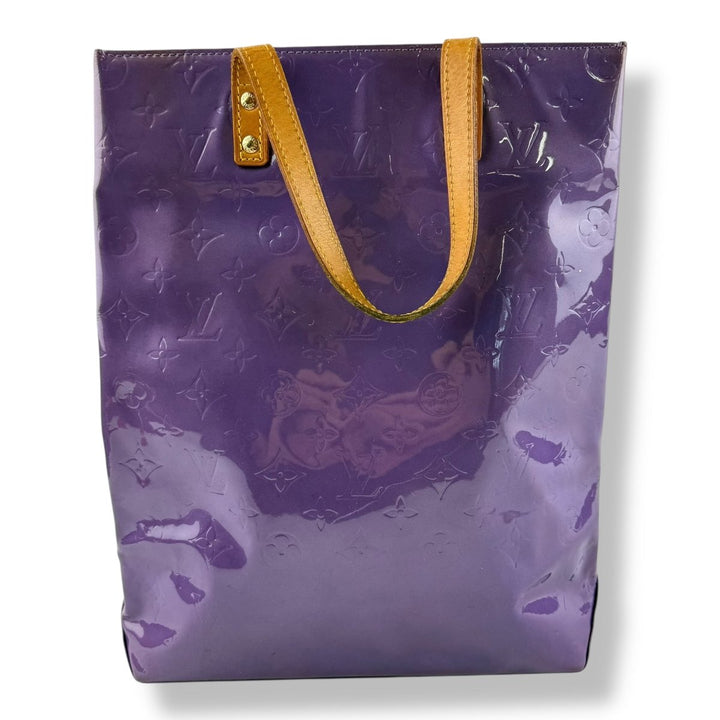 Louis Vuitton Purple Vernis Reade MM Tote Handbag - Lux Central