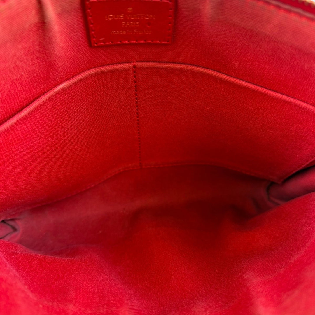 Louis Vuitton Red Damier Module Crossbody Handbag - Lux Central