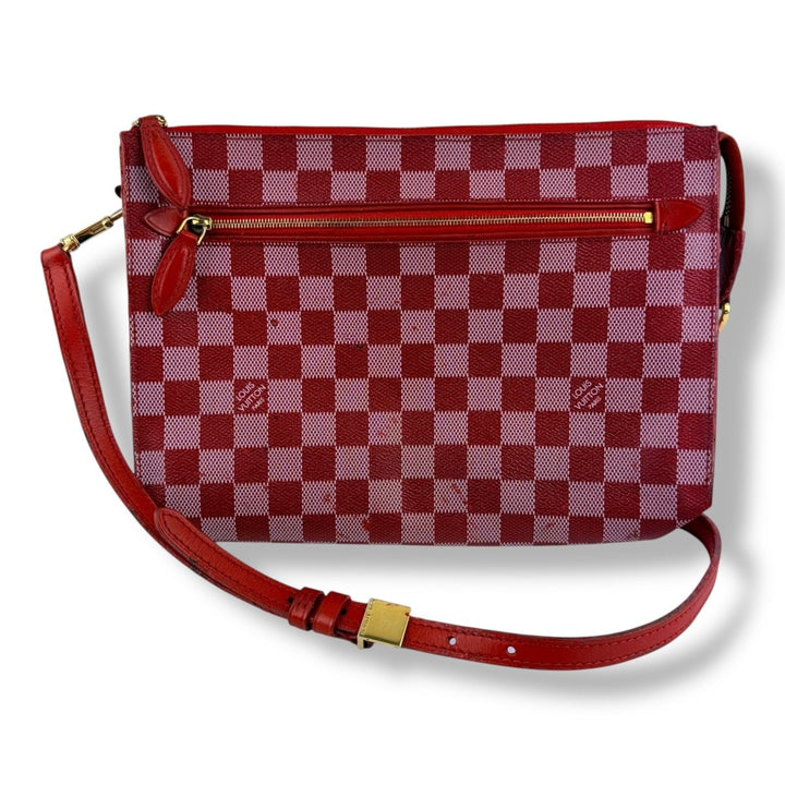 Louis Vuitton Red Damier Module Crossbody Handbag - Lux Central