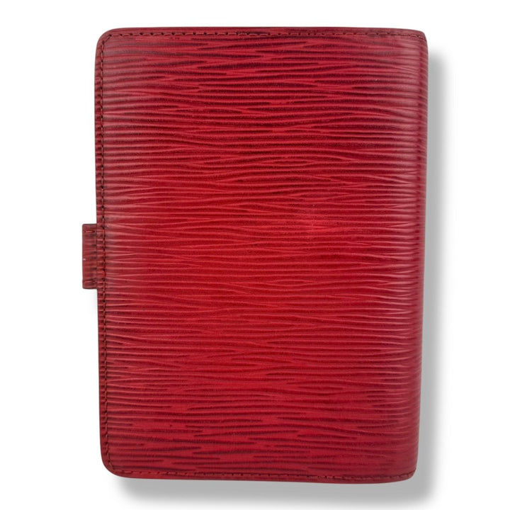 Louis Vuitton Red Epi Leather Small Ring Agenda Wallet - Lux Central
