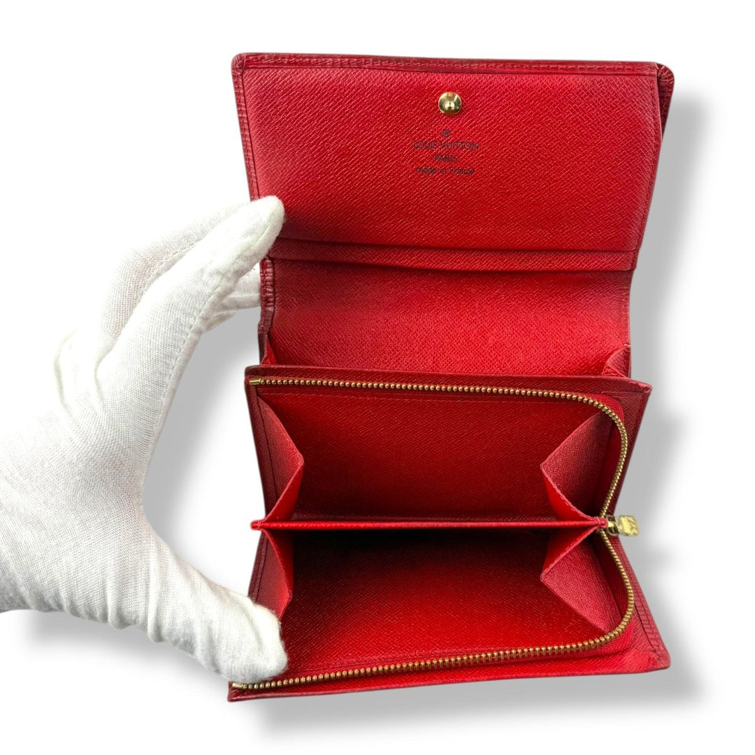 Louis Vuitton Red Epi Leather Zippy Purse - Lux Central