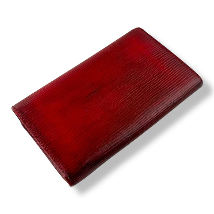Louis Vuitton Red Epi Leather Zippy Purse - Lux Central