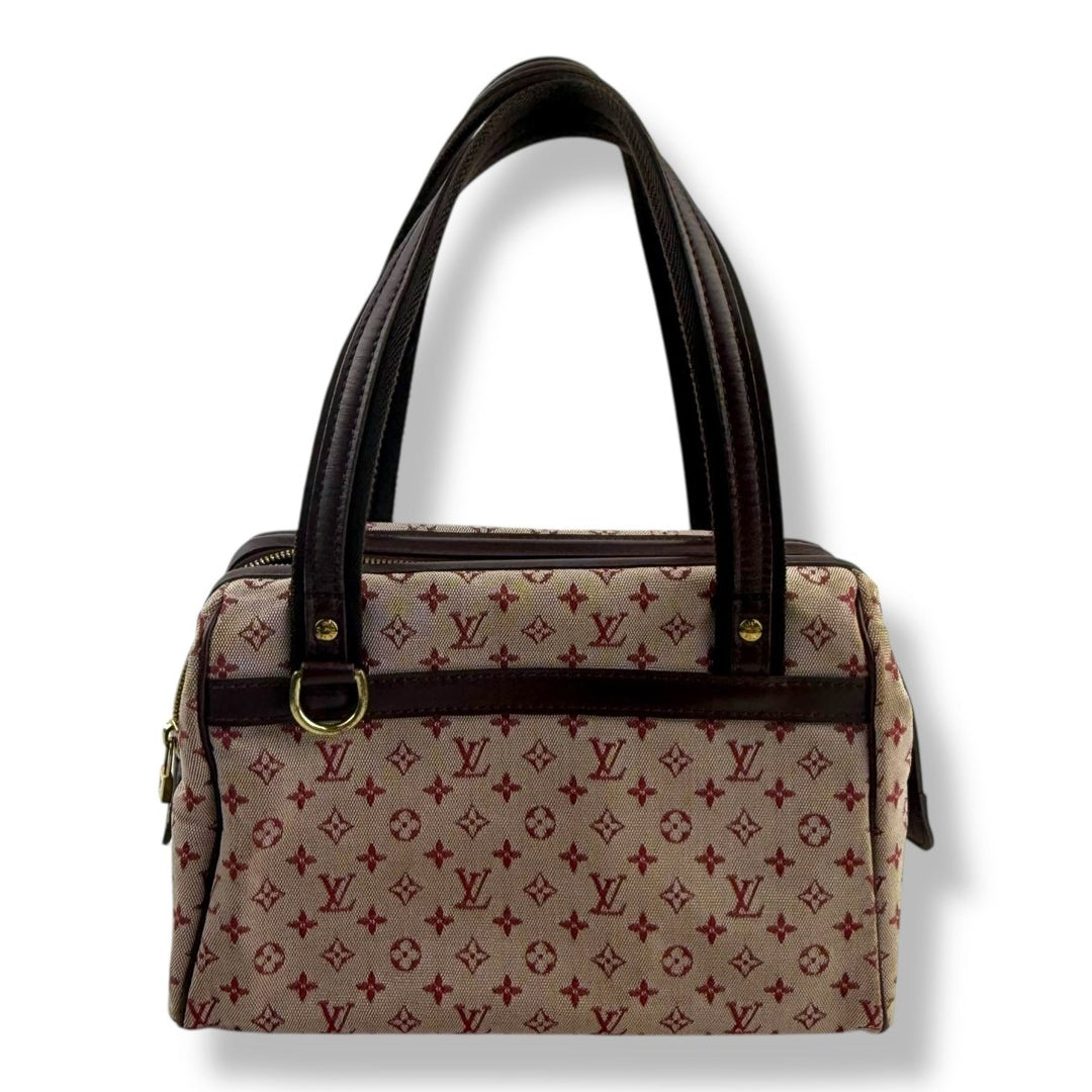 Louis Vuitton Red Josephine Mini Lin Monogram Handbag - Lux Central